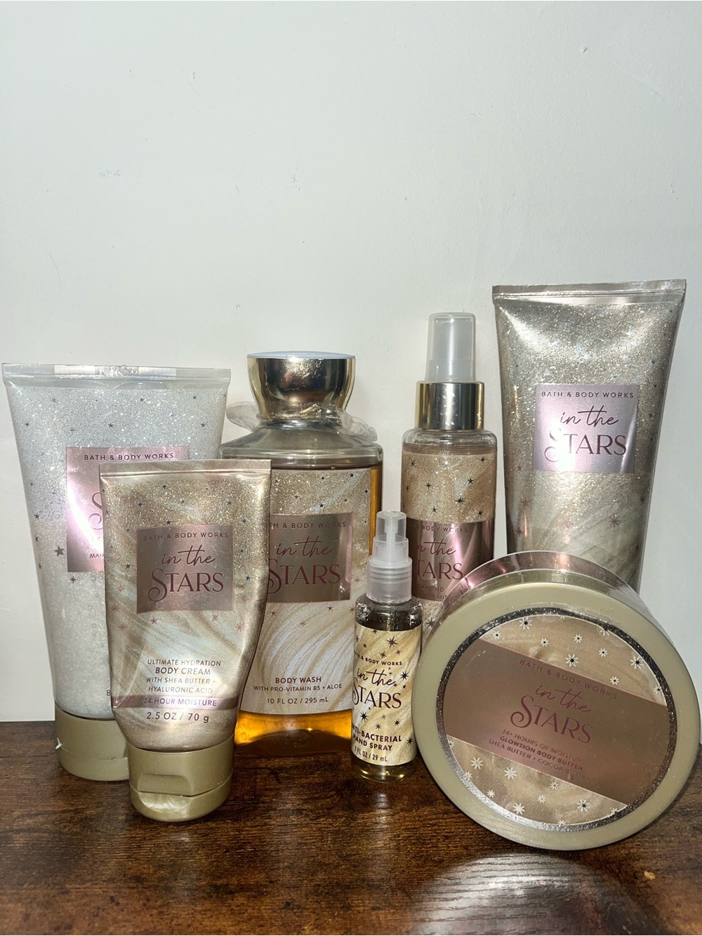 Bath & Body Works In The Stars Shimmering Body Set - Gold & Champagne